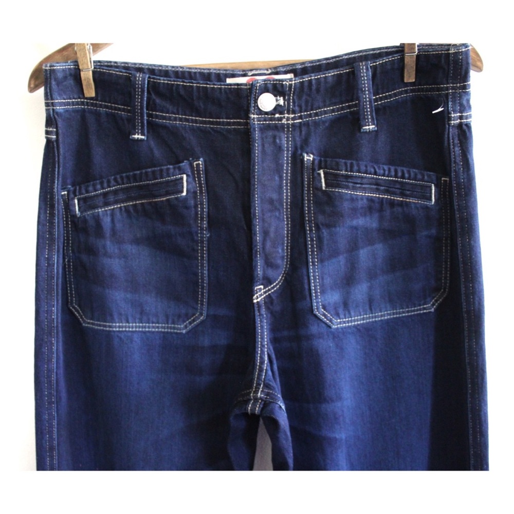We the Free Free People NWOT Wide Leg Dark Wash Jeans 28 6 - Picture 2 of 9